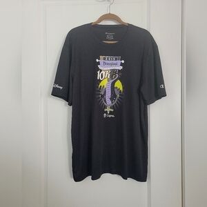 RunDisney Champion Disneyland Diamond 10k Maleficent Dragon Race Shirt XL Black